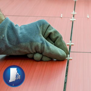 tile installation - with Rhode Island icon